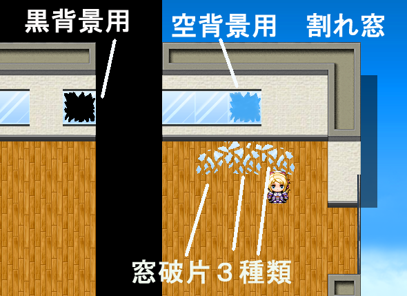 割れ窓使用例