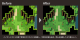 【デフォルトマップを格上げ】メリハリのある画面に仕上がるデフォルト改変タイルセット Tileset_BiforeAfter_Outside03.jpg