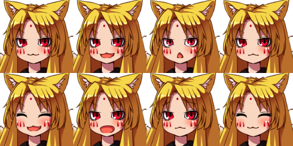 MV顔グラ差分素材【女の子】【九尾】 character3_face1.png