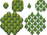 ワールドマップのごくごく普通の山と木、打ち起こし 木 打ち直し.png