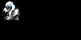 青い炎を灯したスケルトンの顔グラ素材 Gaikotsukao.png