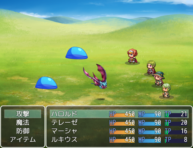 『解決済み』サイドビューバトルでの敵位置が battle.png