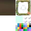 素朴な蔦ウィンドウ Window - 花付き.png