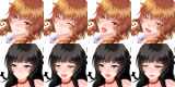ギャル系女の子＆女性ヴァンパイア 顔グラ＆立ち絵 face_2.png