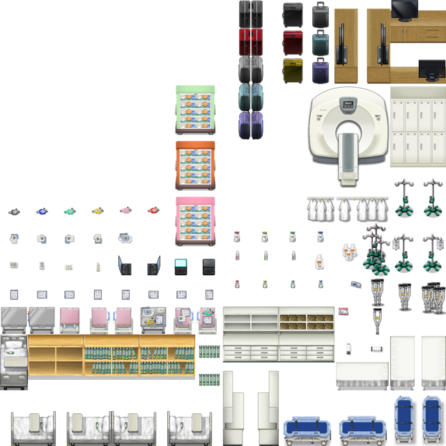 現代日本病院セット Hospital_parts.png
